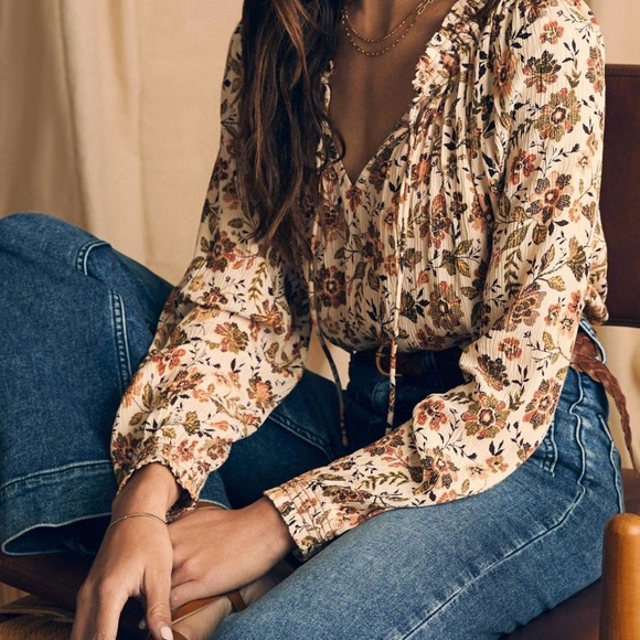Faherty Floral Top - Picture 2 of 9